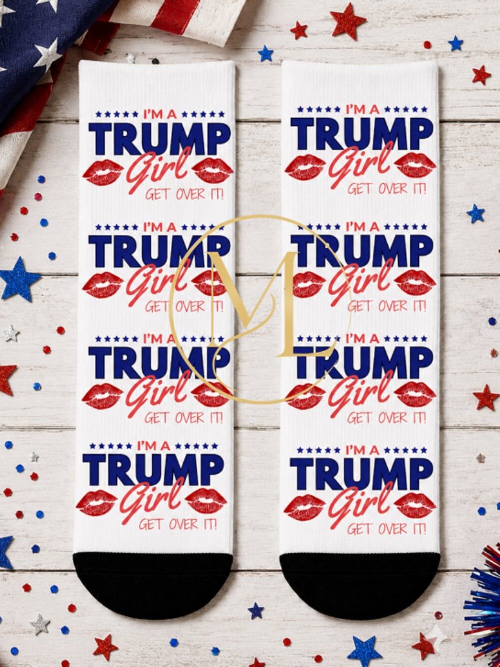 Trump Girl Ankle Socks